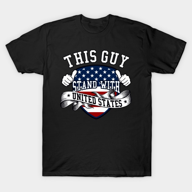 THIS GUY STAND WITH USA | AO-SPORTS | 2 SIDED T-Shirt by VISUALUV